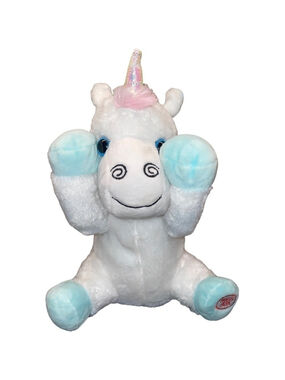 Walgreens Animated Peekaboo Unicorn Plush Stuffed Animal Baby Toy Giggles 8”